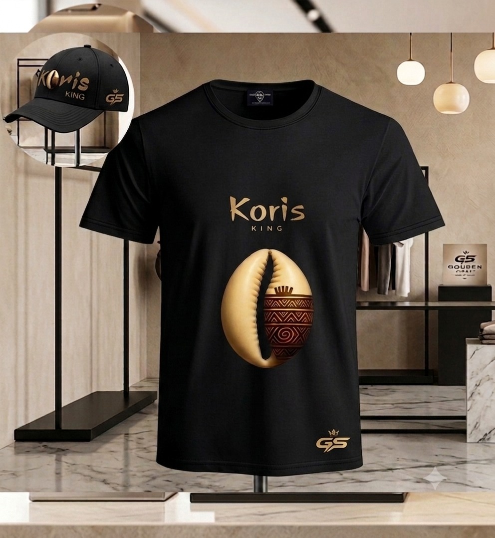 Tshirt Koris KING Noir - GoldnStreet